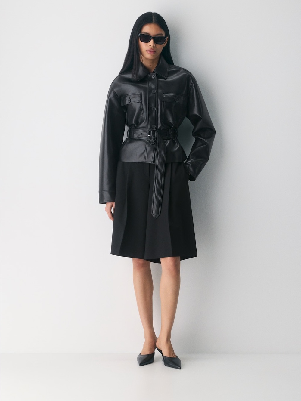 Aritzia Kerr Leather Jacket Size XS NWT
